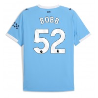 Manchester City Oscar Bobb #52 Domáci futbalový dres 2025-26 Krátky Rukáv